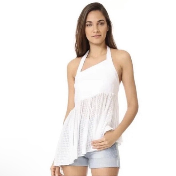 Free People Tops - Free People White Halter Top